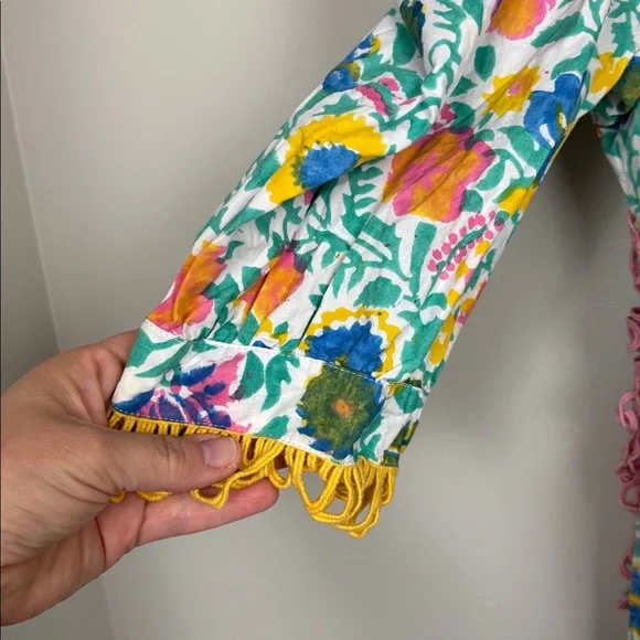 Sohana Colorful Floral Ruffle Dress - M - Picture 5 of 12